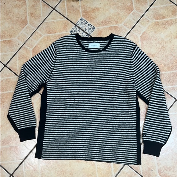 Ovadia & Sons Other - Striped Black and White Crewneck Sweater